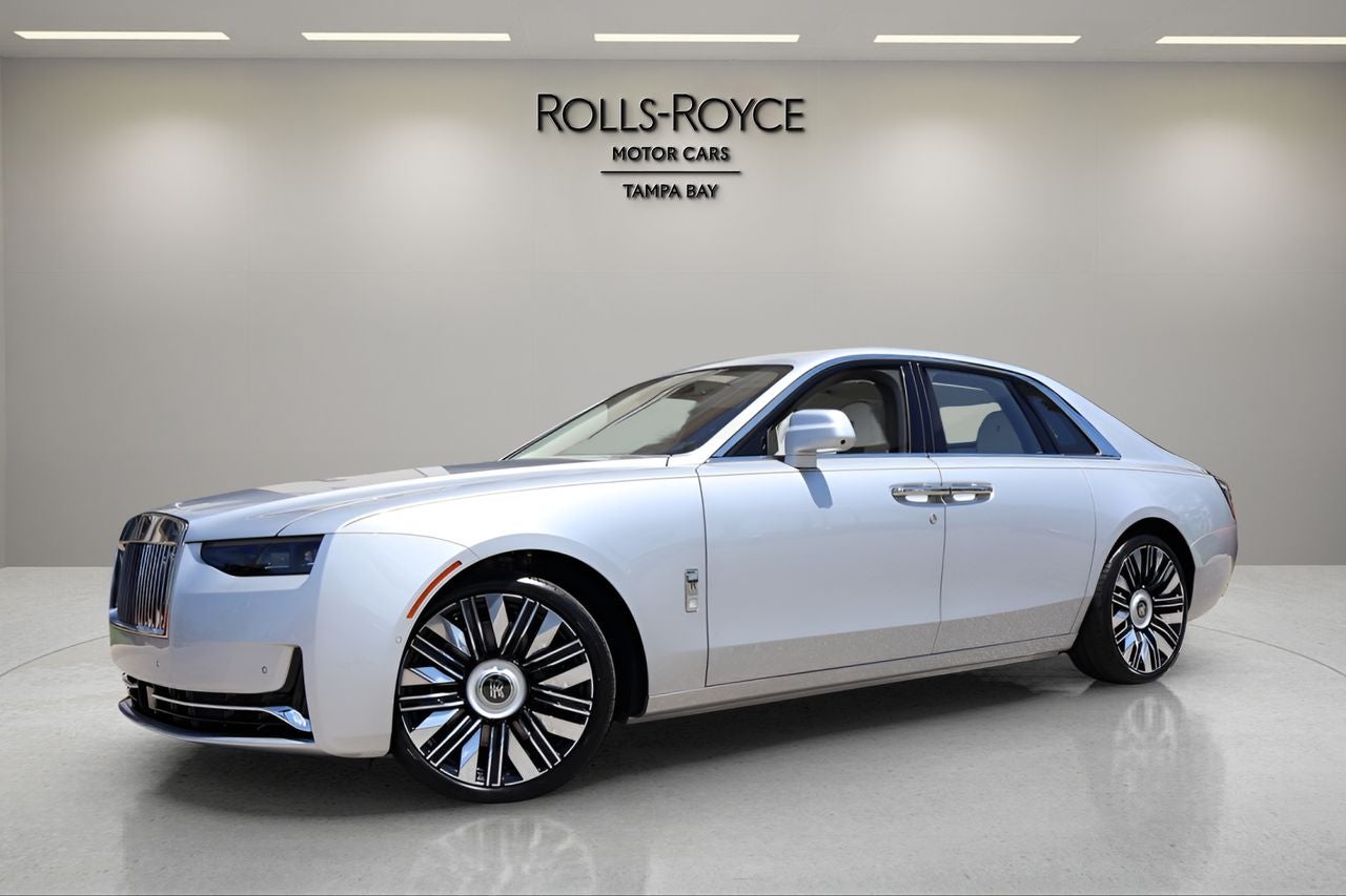 2027 Rolls-Royce Ghost Sedan in Silver — front three-quarter view