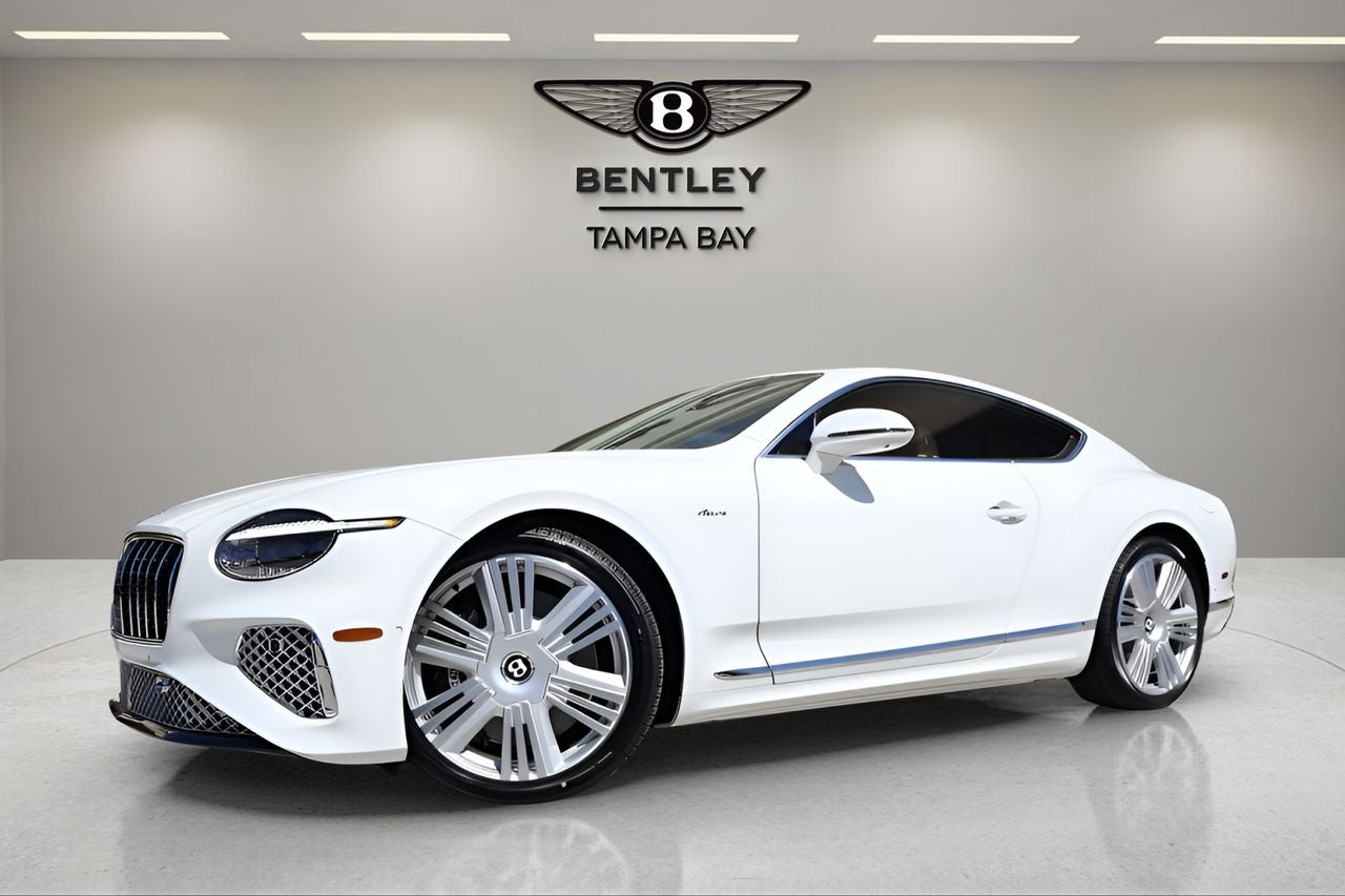 2026 Bentley Continental GT Azure in White — front three-quarter view