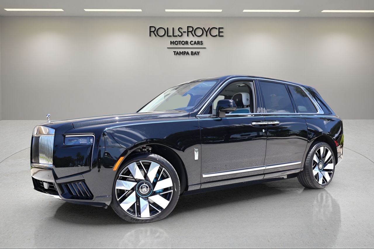 2027 Rolls-Royce Cullinan Sport Utility in Black Diamond — front three-quarter view