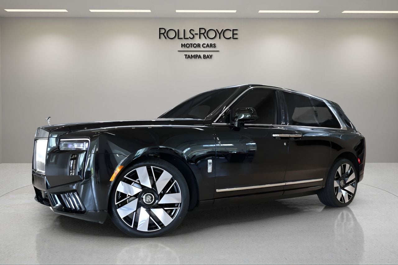 2027 Rolls-Royce Cullinan Sport Utility in Black Diamond — front three-quarter view