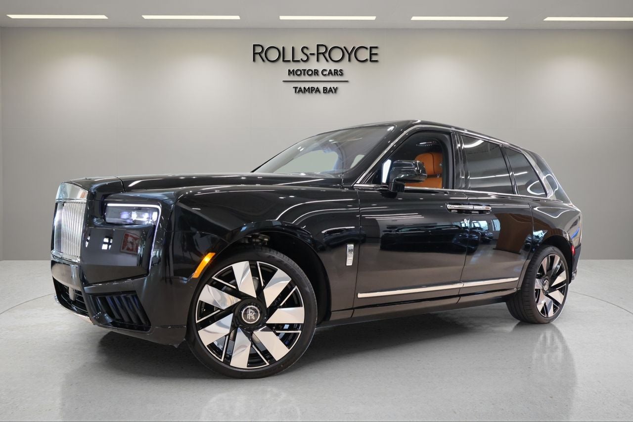 2027 Rolls-Royce Cullinan Sport Utility in Black Diamond — front three-quarter view