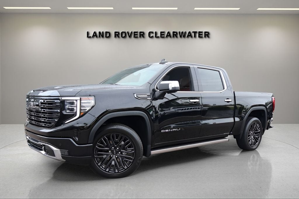 2022 GMC Sierra 1500 Denali Ultimate in Onyx Black — front three-quarter view
