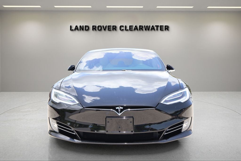 2020 Tesla Model S Base in Solid Black — front three-quarter view