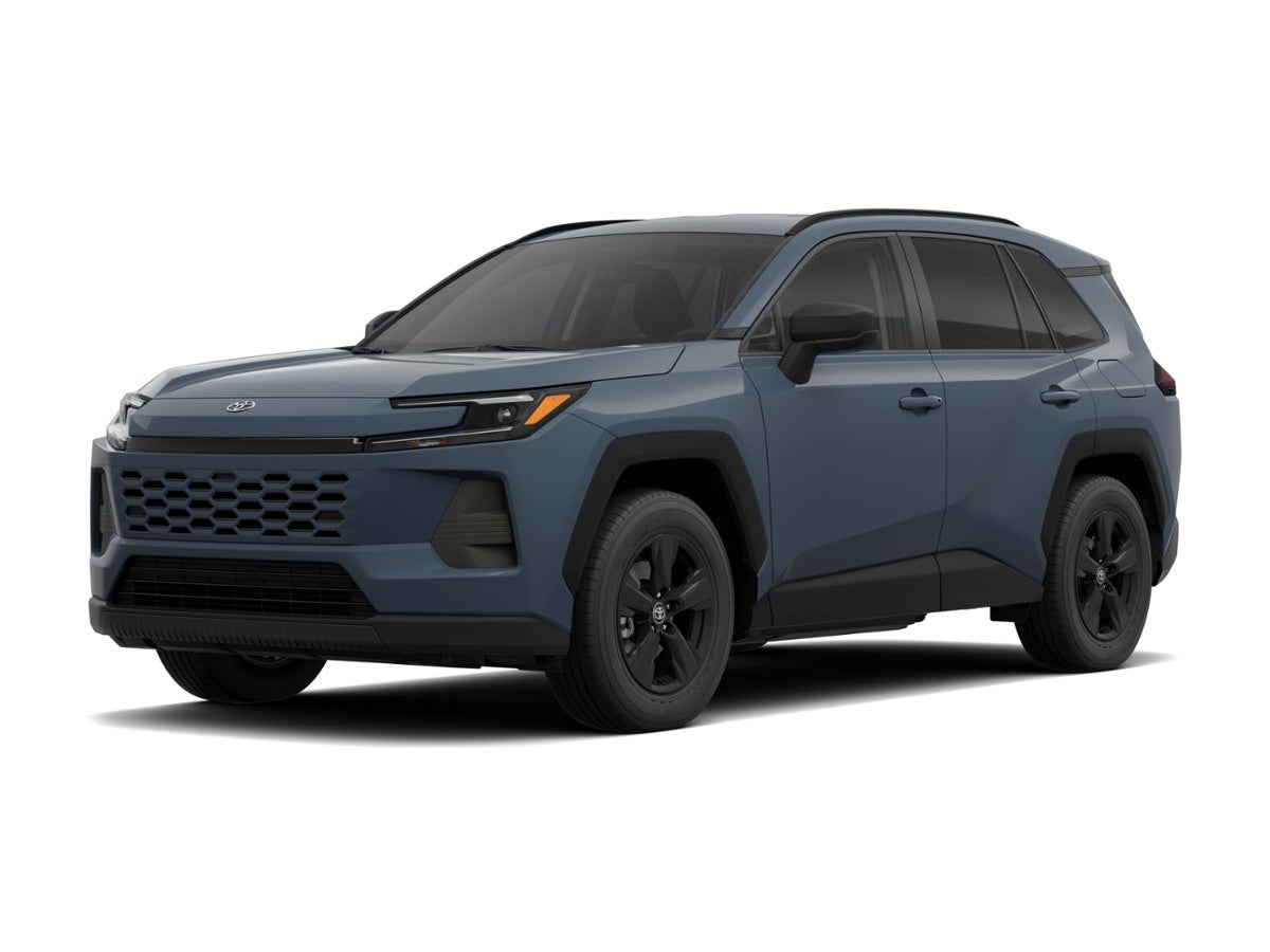 2026 Toyota RAV4 SE in Storm Cloud — front three-quarter view