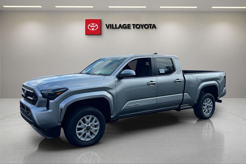 2026 Toyota Tacoma SR5 in Celestial Silver Metallic — front three-quarter view