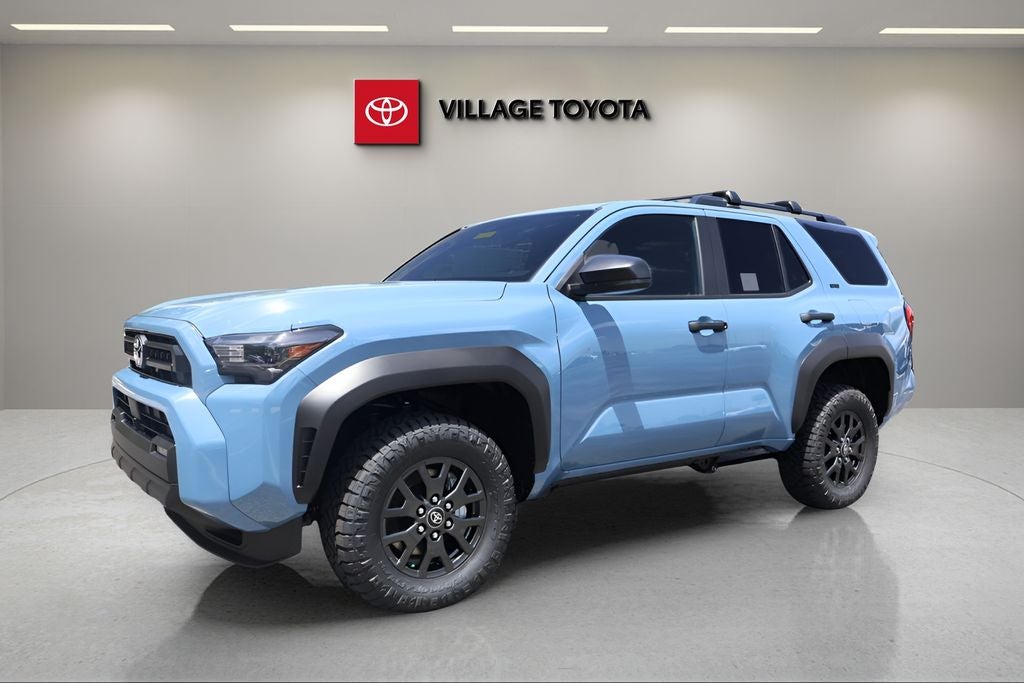 2026 Toyota 4Runner SR5 in Heritage Blue — front three-quarter view