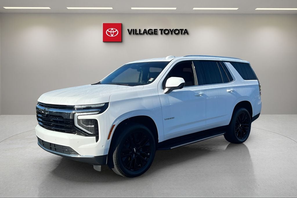 2026 Chevrolet Tahoe LS in Summit White — front three-quarter view