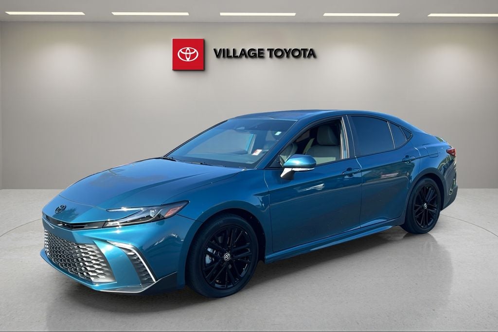 2026 Toyota Camry SE in Ocean — front three-quarter view