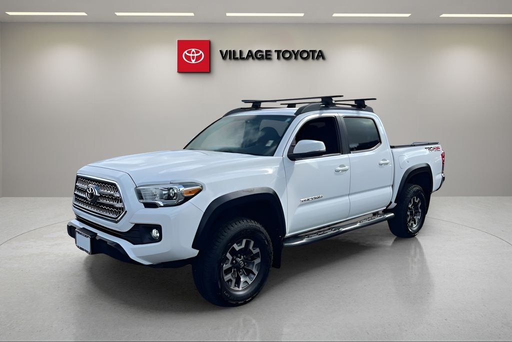 2017 Toyota Tacoma TRD Off-Road in Super White — front three-quarter view