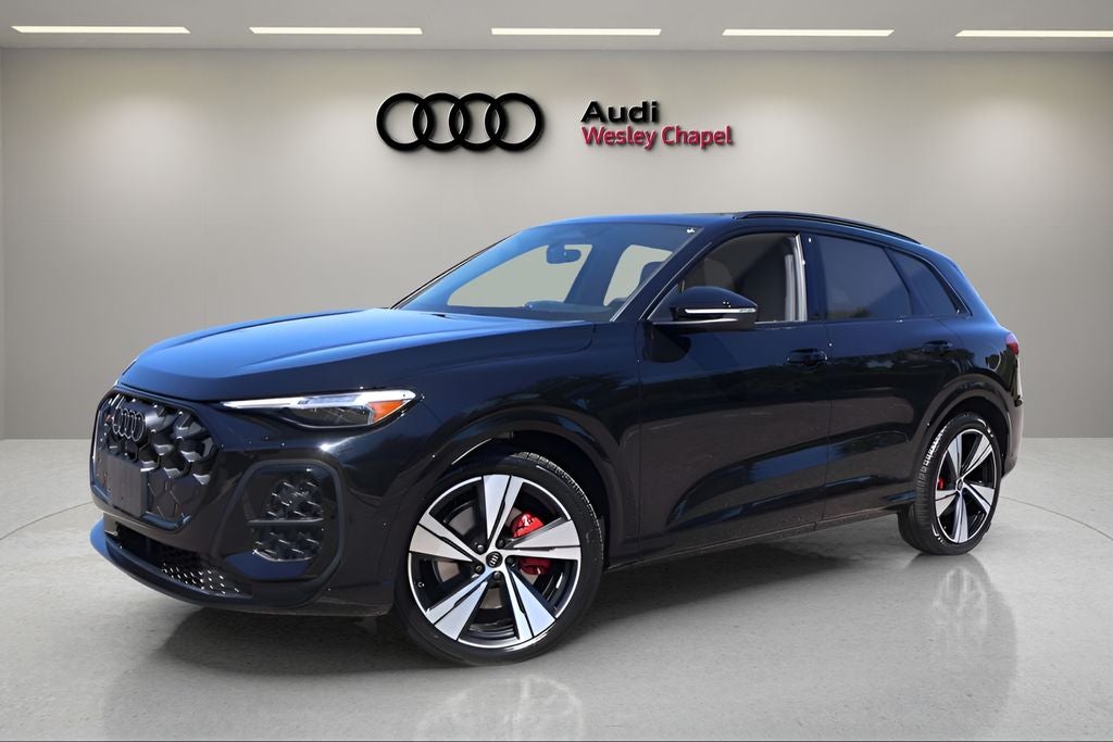 2026 Audi SQ5 Premium Plus quattro in Mythos Black Metallic — front three-quarter view