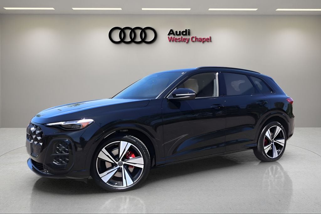 2026 Audi SQ5 Premium Plus quattro in Mythos Black Metallic — front three-quarter view