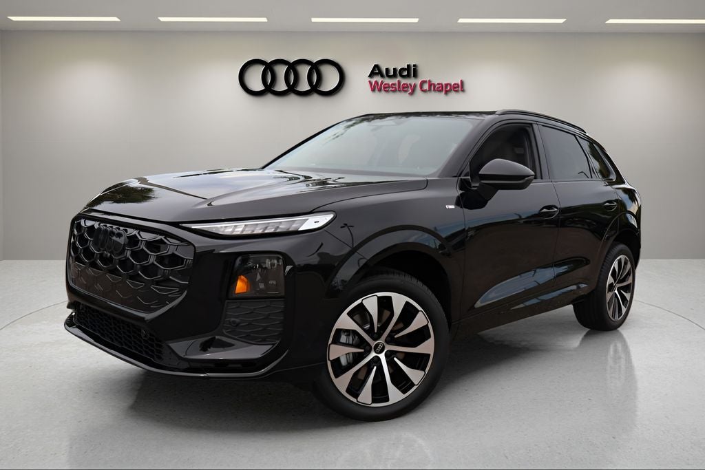 2026 Audi Q3 S line quattro in Black — front three-quarter view