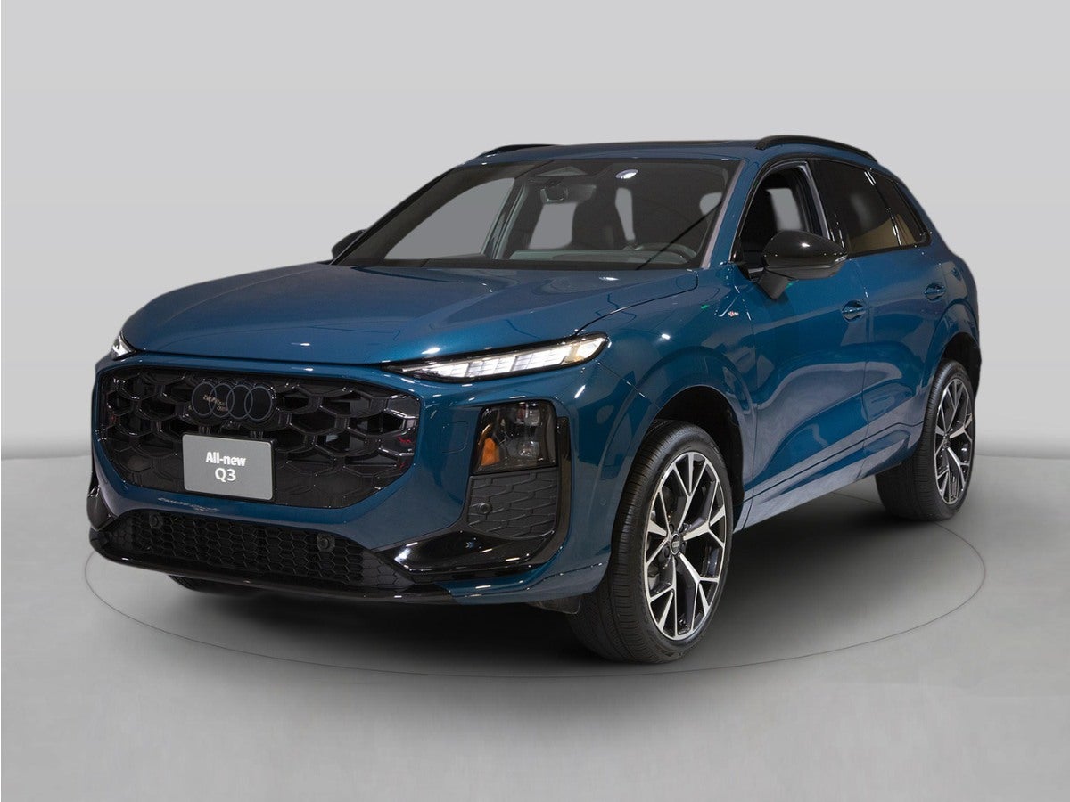 2026 Audi Q3 S line quattro in Blue — front three-quarter view