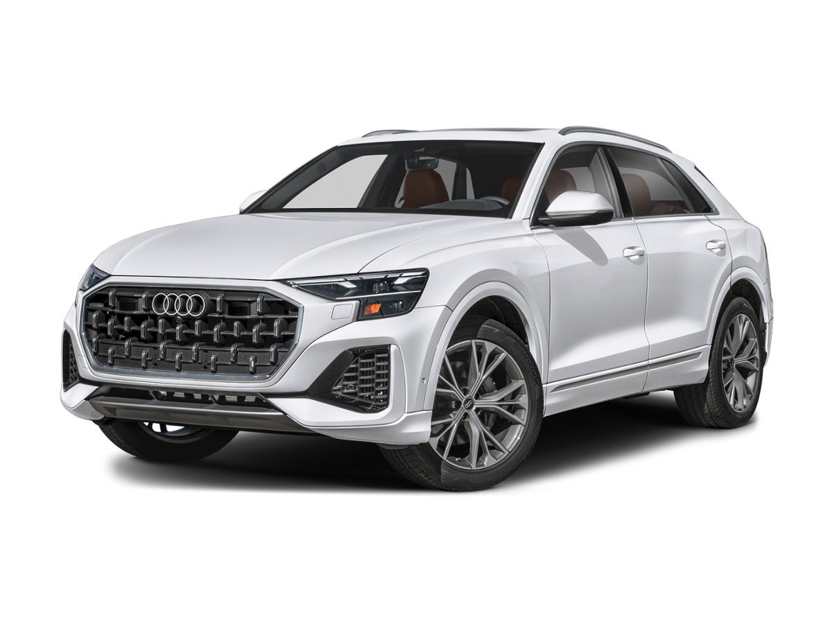 2026 Audi Q8 quattro in Samurai Gray Metallic — front three-quarter view
