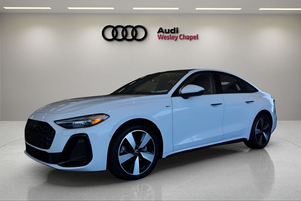 2026 Audi A5 quattro in White — front three-quarter view