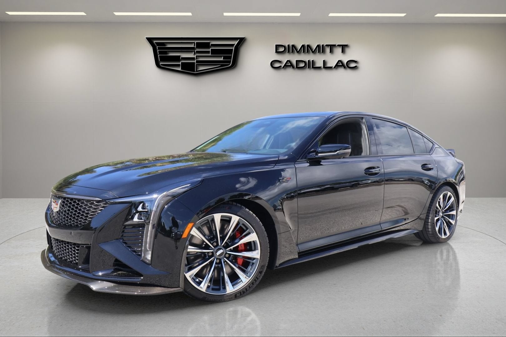 2026 Cadillac CT5-V V-Series Blackwing in Black Raven — front three-quarter view