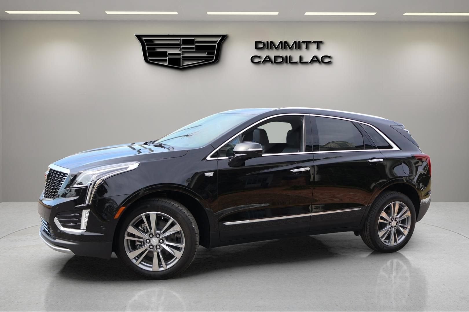 2026 Cadillac XT5 Premium Luxury in Stellar Black Metallic — front three-quarter view