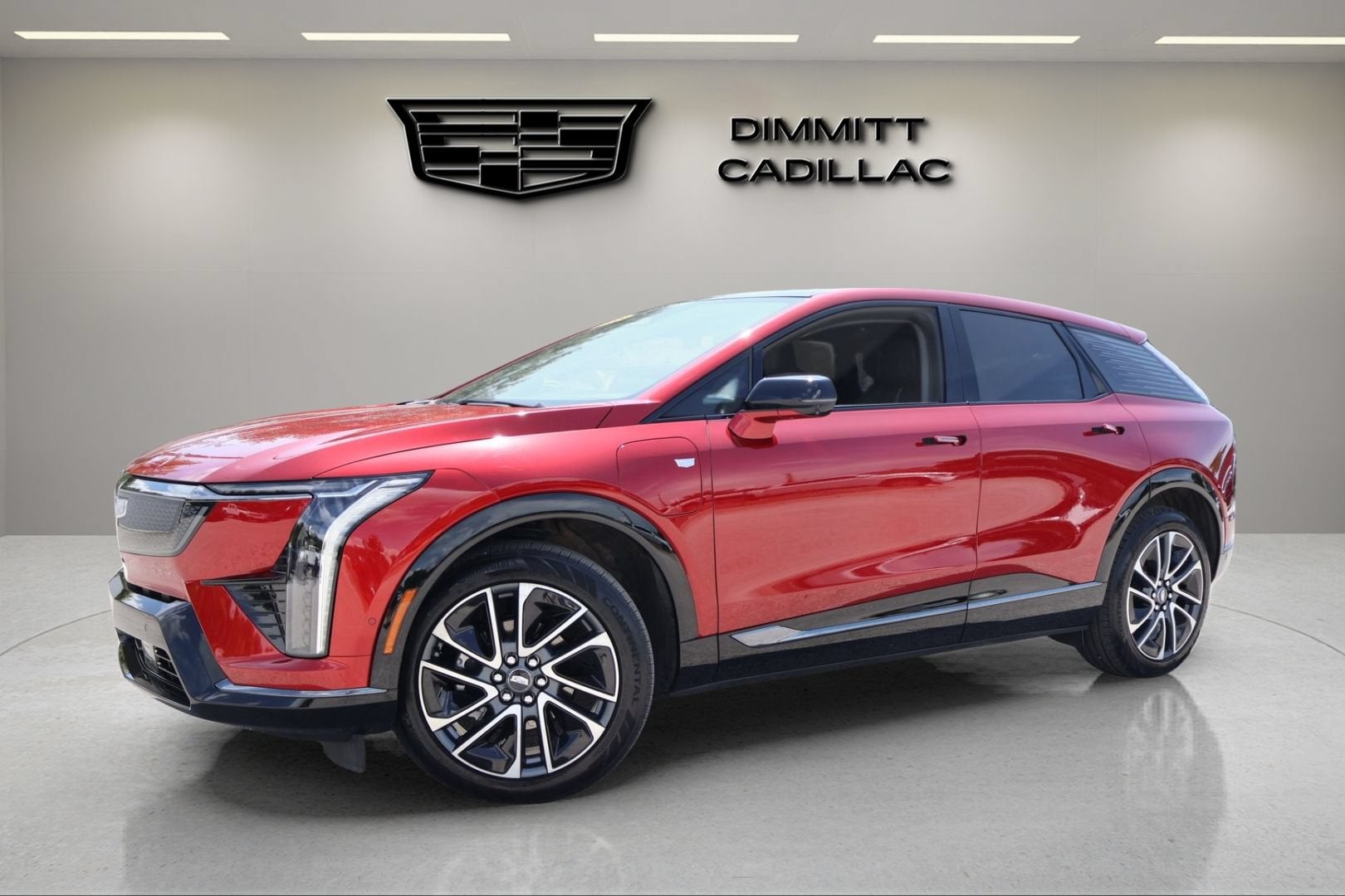 2025 Cadillac OPTIQ Sport 2 in Radiant Red Tintcoat — front three-quarter view