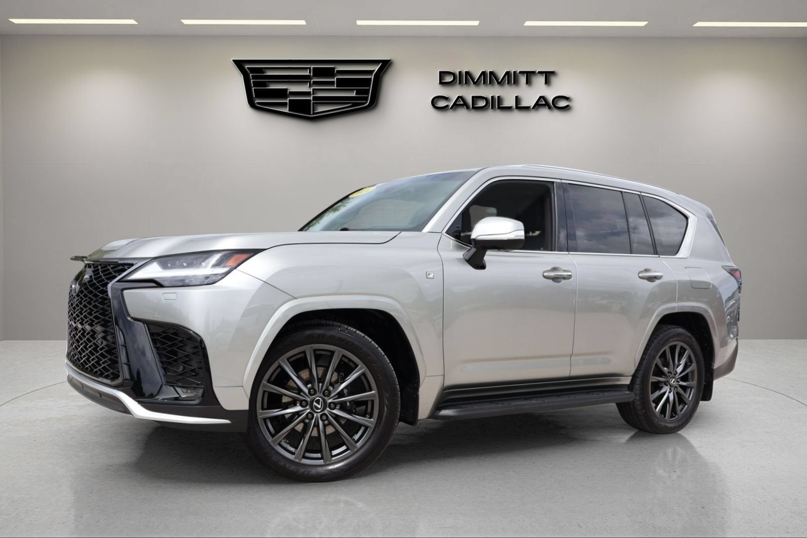 2024 Lexus LX LX 600 F SPORT in Silver — front three-quarter view