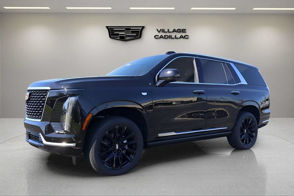 2026 Cadillac Escalade Luxury in Black Raven — front three-quarter view