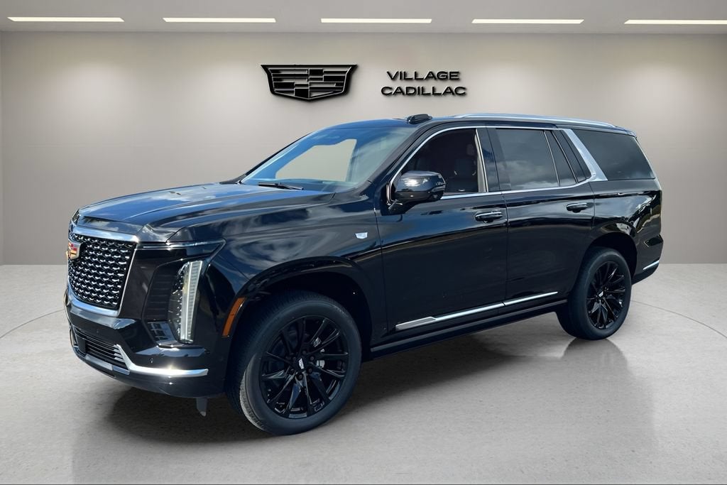 2026 Cadillac Escalade Luxury in Black Raven — front three-quarter view