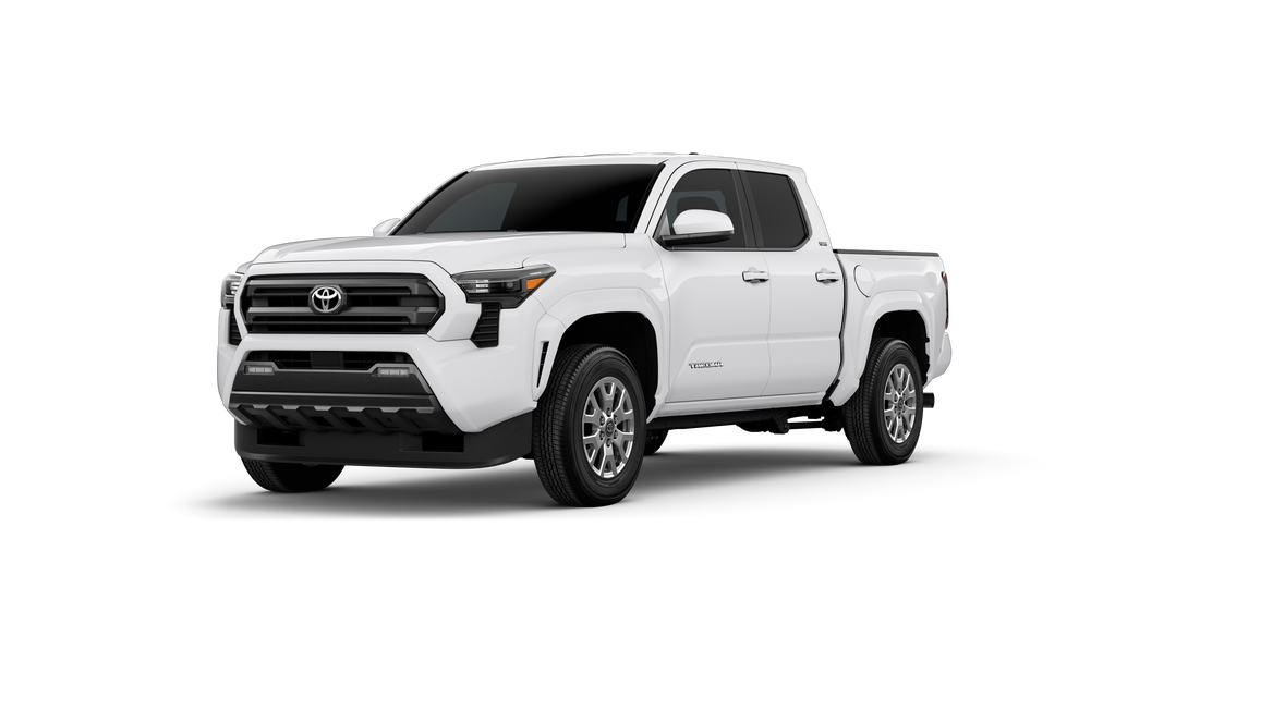 2026 Toyota Tacoma SR5 in Ice Cap — front three-quarter view
