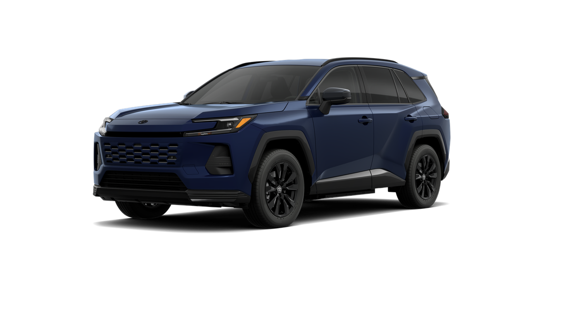 2026 Toyota RAV4 Plug-in Hybrid SE in Blueprint — front three-quarter view